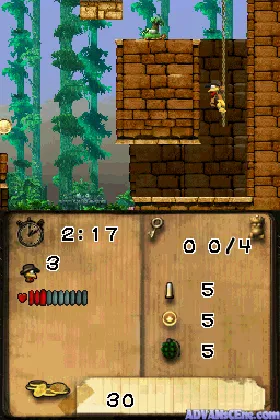 Crazy Chicken Jump'n Run - Atlantis Quest (USA) (En,Fr,De,Es,It) screen shot game playing